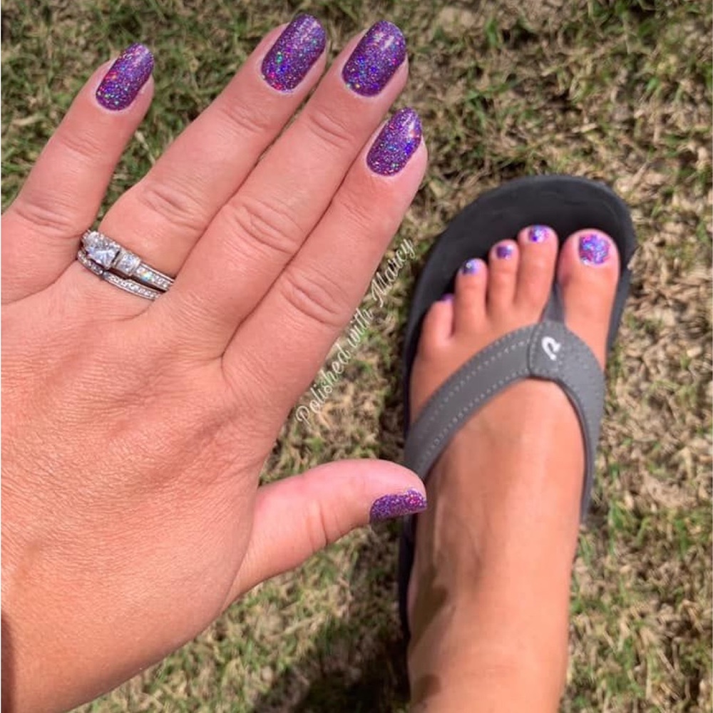 *Rare, HTF* Color Street: Everyday I’m Sparkling | Purple Glitter Party Sparkle - Picture 5 of 10